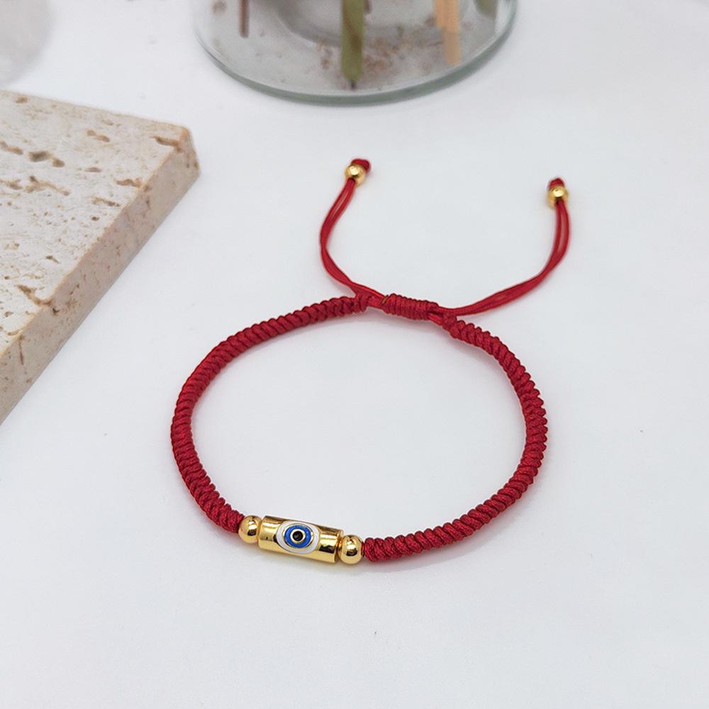 

KKBEAD Счастливые Красные Нити Браслеты Браслет с Глазом Дьявола Для Женщин Украшения Счастливое Улыбающееся Лицо Звезда Pulseras Аксессуары