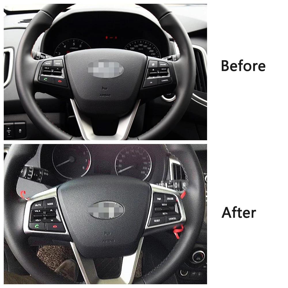 For Hyundai Creta IX25 2016-2018 Foglight Rearview Mirror Window Wiper Door Handle Reading Light Steering Wheel AC Vent Trim