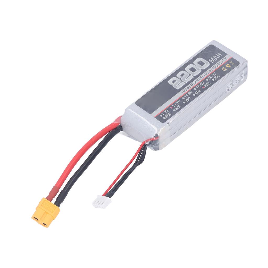 High Rate Lithium Battery Professional 11.1V 3S 2200mAh 45C RC Lipo Battery for RC Drone Parts XT60