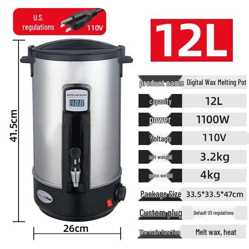 European Standard Stainless Steel Wax Melter - Large Capacity Beauty Salon Wax Melting Machine