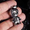 Trendy Cartoon Human Robot Character Titanium Steel Men's Necklace Japanese and Korean Jewelry