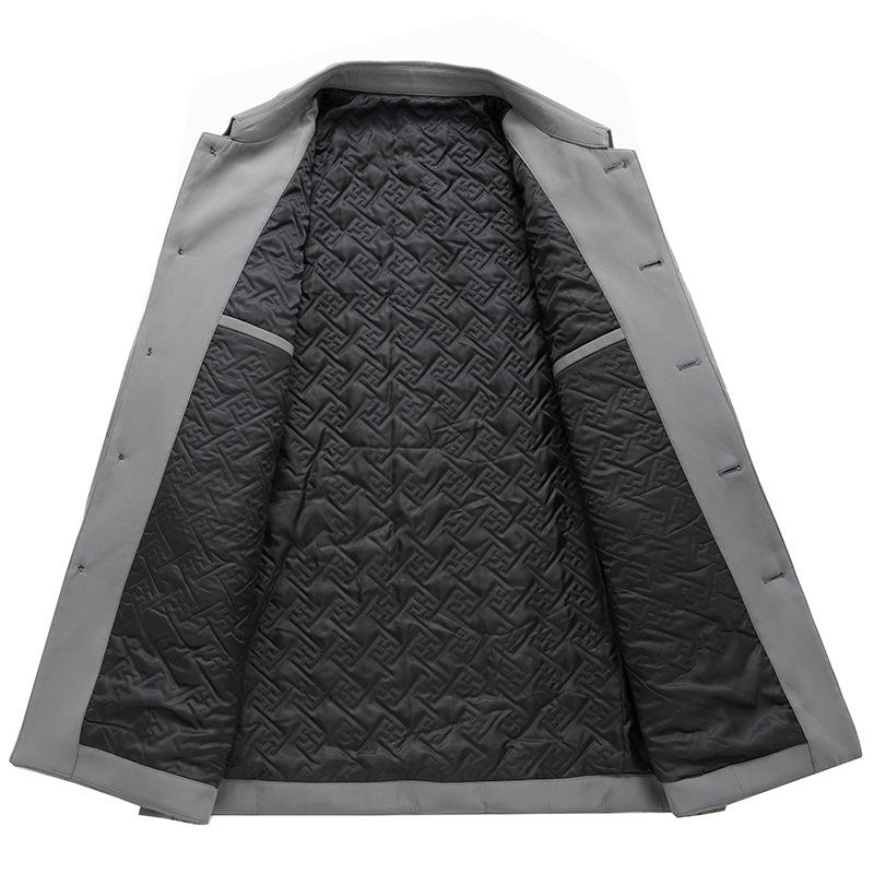 Fashion Casual Lapel Cotton-padded Jacket Men's Jacket No Ironing Cotton-padded Padded Jacket