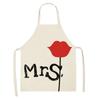 Love Couple Heart Shaped Parent-Child Apron Adult Sleeveless Kitchen Cleaning Home Chef Baking Waist Bian
