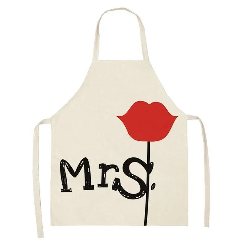 Love Couple Heart Shaped Parent-Child Apron Adult Sleeveless Kitchen Cleaning Home Chef Baking Waist Bian