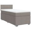 VidaXL Sommier à lattes de lit avec matelas Taupe 90x190 cm Tissu 3286927
