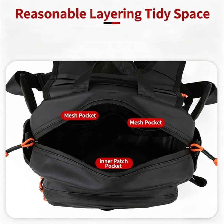 Zaino a Gilet Sportivo Borse Borsa da Petto per Pesca Borsa da Pesca Esterna Antigraffio Borsa da Petto Antispruzzo Multicolore