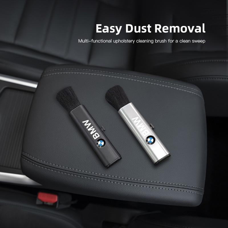 For BMW X1 X2 X3 X5 X4 X6 X7 iX3 F20 F10 F07 E70 E4 Telescopic Brush Car Cleaning Tools Retractable Soft Wool Brush Keychain
