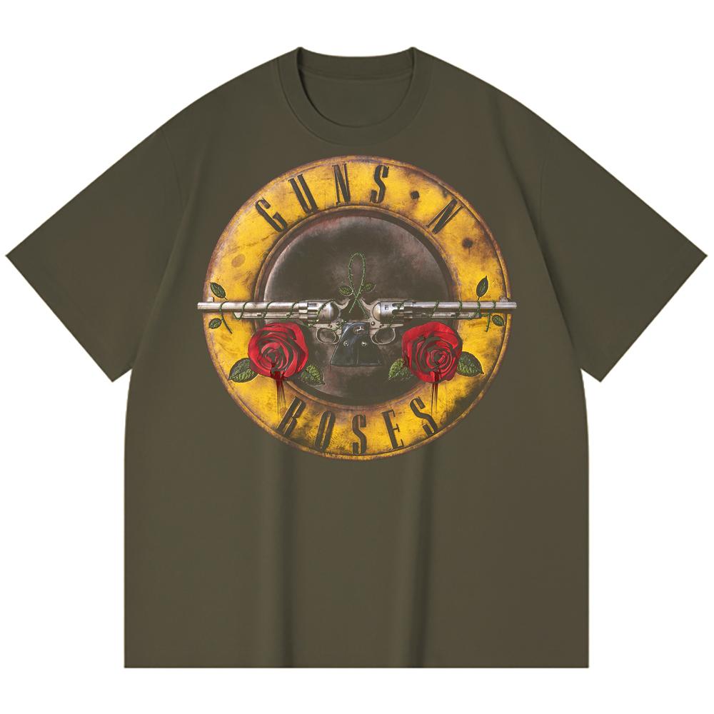 230 g/m² 100% Baumwolle Heavy Metal T-Shirt Rockband Beliebte Musik Druck Unisex Schweres Baumwoll-T-Shirt