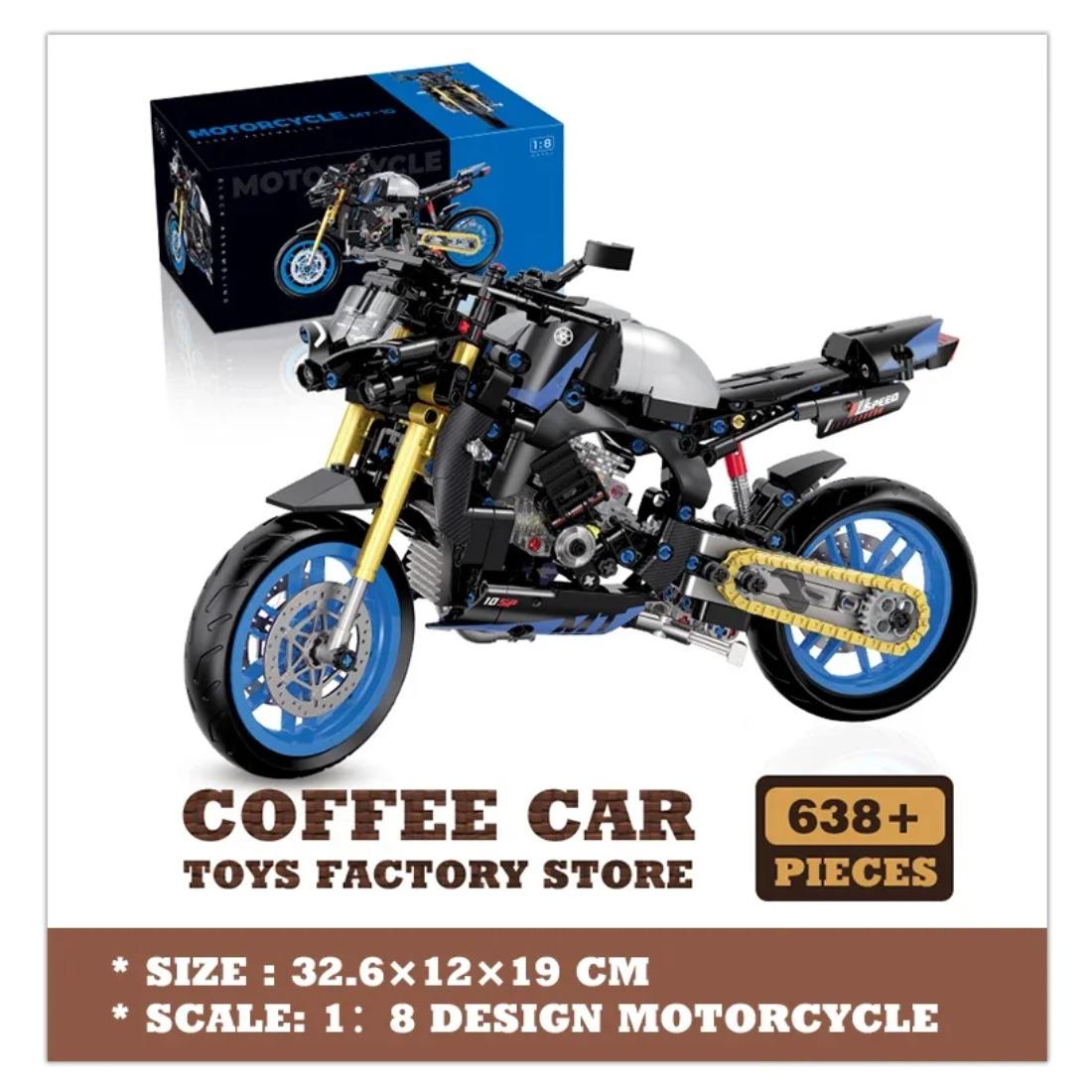 

Новый 1/8 Масштаб Super Duck/YMH Мотоцикл Игрушка Модель Наборы Строительных Блоков Гоночный Мото Кирпичики Игрушки Детский Мальчик Дети Подарок на День Рождения Взрослый Технический 529 Деталей синий