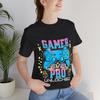 Gamer Pro Unisex Jersey Tee – Soft Cotton, Casual Gaming Shirt