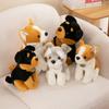 Cute Simulation Schnauzer Plush Toy Dog Doll New Shiba Inu Rottweiler Doll Throw Pillow
