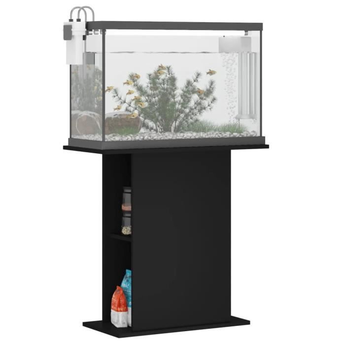 VidaXL Aquarium Stand Black 36x75x72.5 Cm Engineered Wood 833648