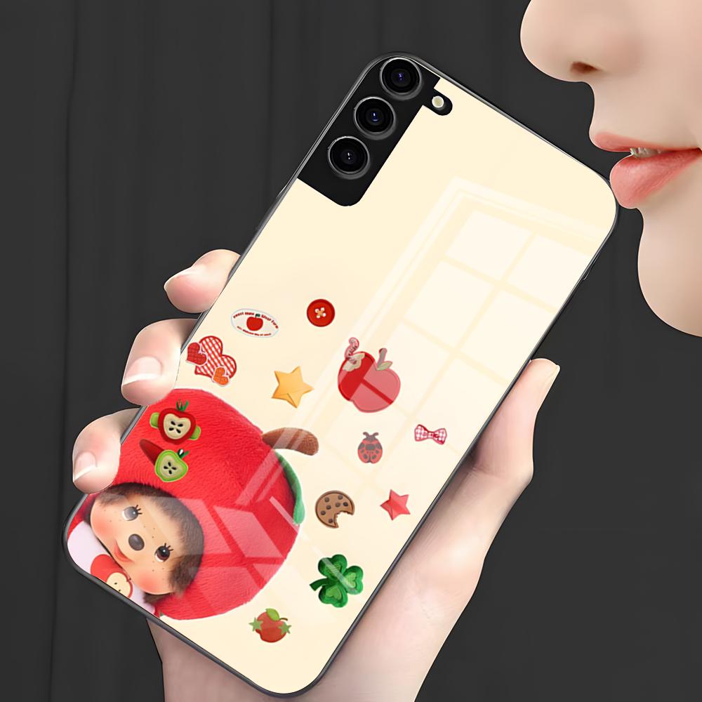 Cute M-Monchhichis Phone Case For Samsung S26 S25 Plus S20 S20 Plus S22 Ultra S23 FE S21 Plus S21 Ultra Glass Cover