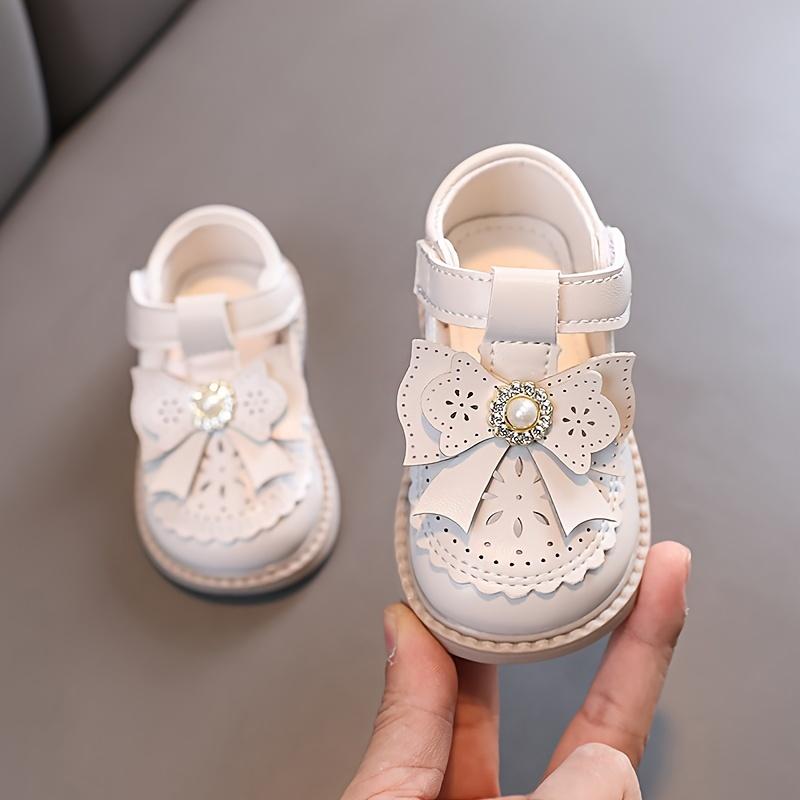

Casual Cute Solid Color Bowknot Oxford Flat Shoes for Baby Girls, Comfortable Lightweight Walking Shoes for Spring and Autumn 16