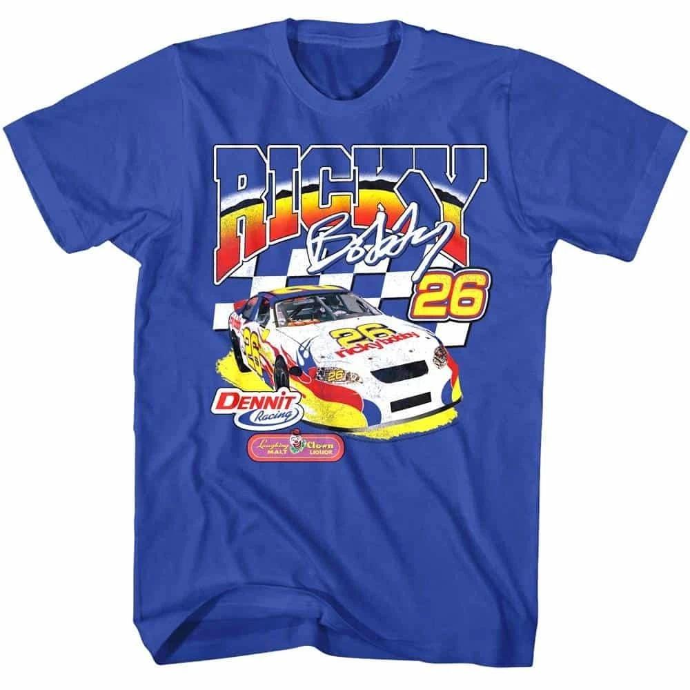 

Talladega Nights Dennit Racing Blue Car Men s T Shirt M