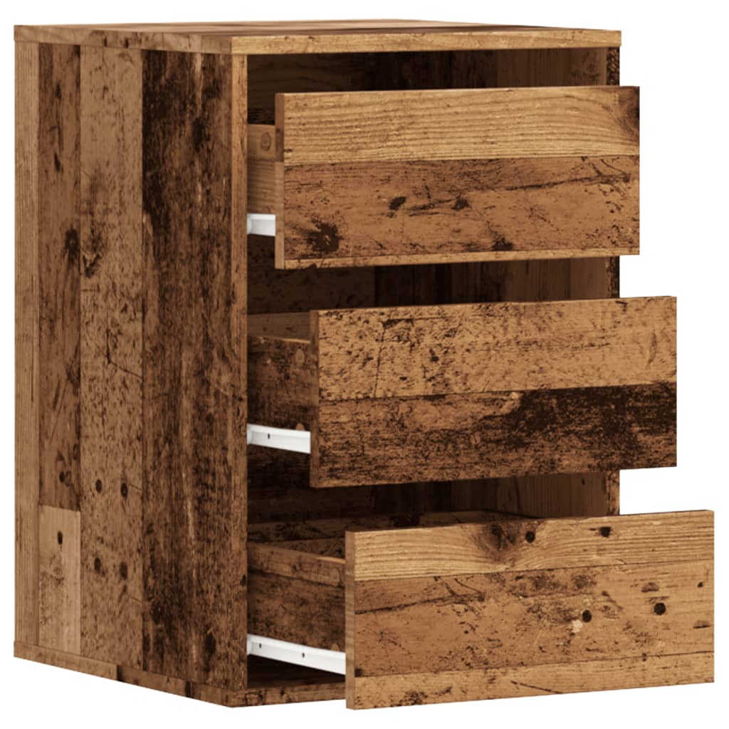 Chest of Drawers Vintage Wood Look 40 X 41 X 58 Cm Engineered Wood