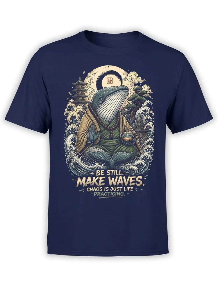 Zen Monk Whale Tshirt Unisex S