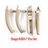 Suitable for  LHD or RHD Cars Interior Plastic Door Pull Handle with Leather Handle Cover 7pcs Full Set for BMW X5 X6 E70 E71 E72