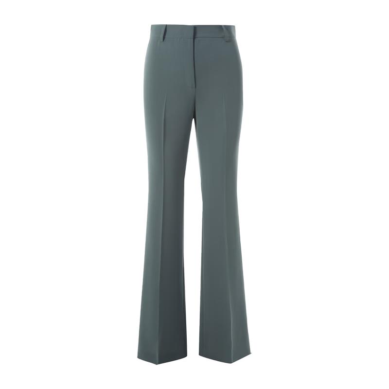 Langzi Retro High-Waist Flared Casual Pants