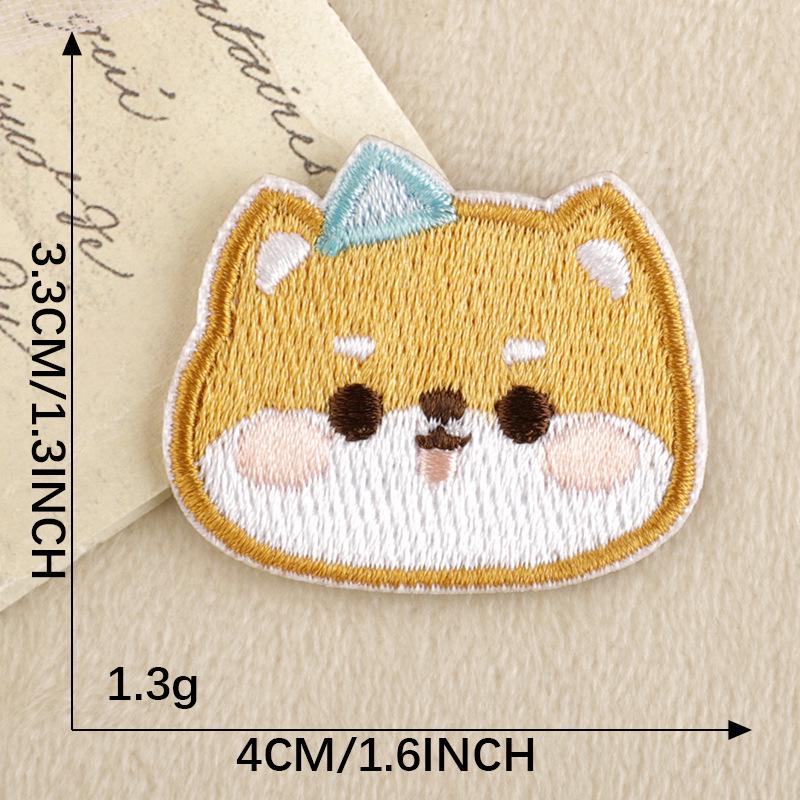 Korea Wappen Cartoon Animal Embroidery Self-Adhesive Patch for DIY Clothing & Accessories