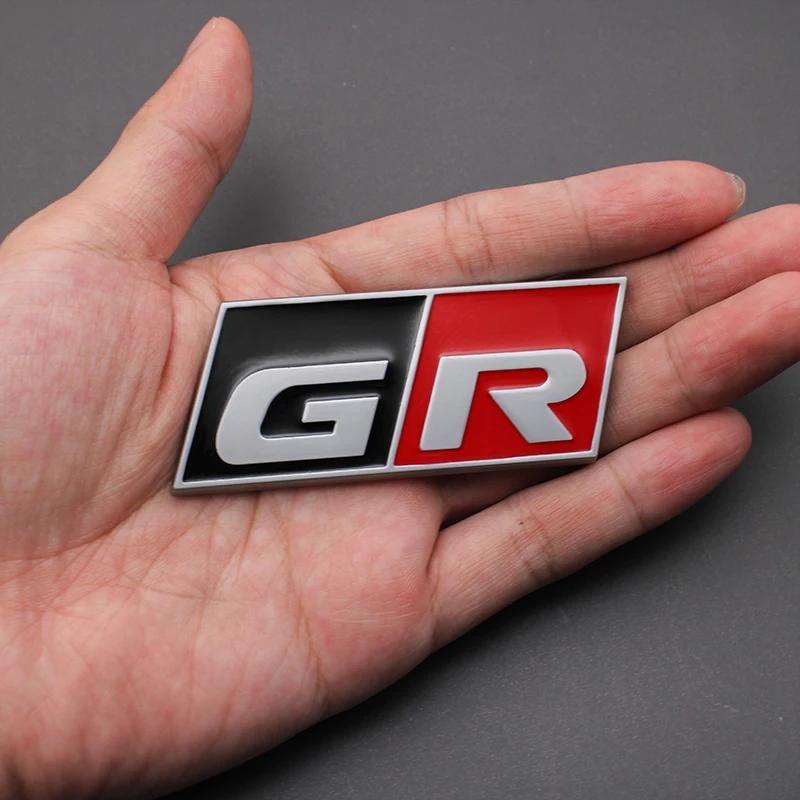 3D Metal Logo GR Sport Badge Trunk Car Sticker For Toyota RS RC RZ YARiS Corolla CHR Harrier JGUJT Camry GR SPORT Emblem BFXDY Accessories