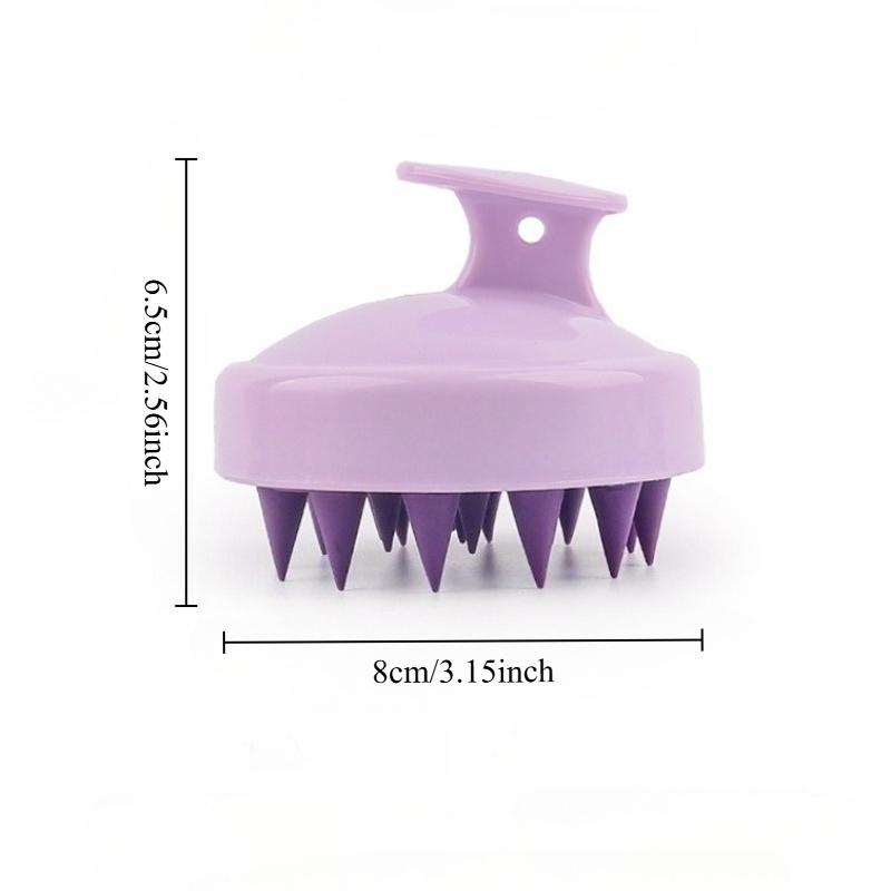 Silicone Shampoo Scalp Hair Massager Head Body Scalp Massage Brush Scalp Massage Brush Comb Magic Handle Brush Spa Massage Brush