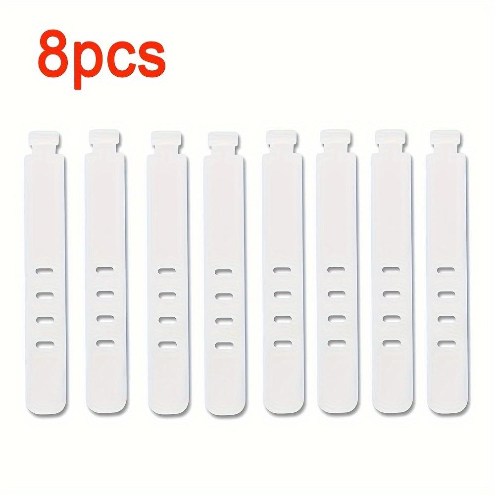 

[Plastic Cable Organizer] 8pcs Plastic Cable Organizer with Buckle: Desktop Storage Organizer for Cables and Wires, Storage Strip for Data Cables 8pcs