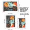 5D Diamond Painting Kit Halloween Moon Tree Pumpkin Bats Pattern DIY Rhinestone Art Canvas Relaxing Craft for Wall Decor Gift