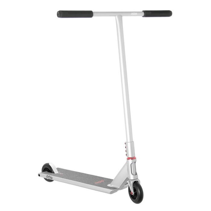 Trottinette freestyle complète - AZTEK - Siren - Argent - Deck aluminium aéronautique - Maniabilité optimale