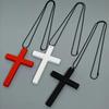 Elegant Women's Wooden Cross Necklace: Versatile Clavicle Choker & Sweater Chain