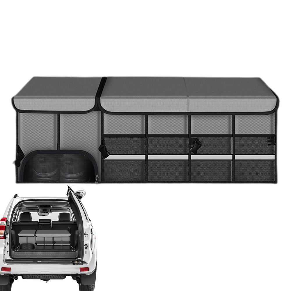 

Складной ящик для хранения в багажнике автомобиля, большой вместительный ящик для хранения, портативный ящик для хранения с ручкой, органайзер из ткани Оксфорд для улицы