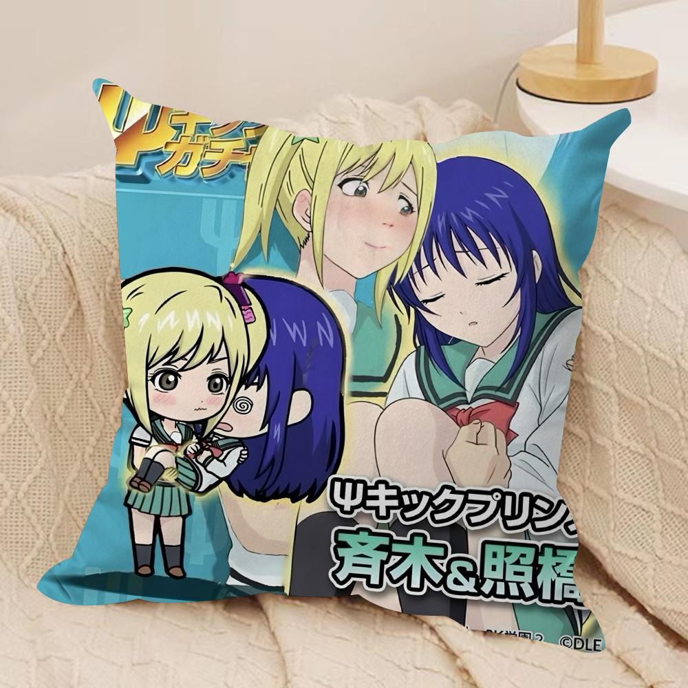 Saiki KKusuoTeruhashi Kokomi Cushion Cover Silky Short Plush Invisible Zipper Dustproof Sofa Pillow Case for Home Decor