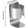 4-Pack Stainless Steel Toothbrush Holders, Self-Adhesive Wall Mounted Bathroom Organizer for Easy Storage