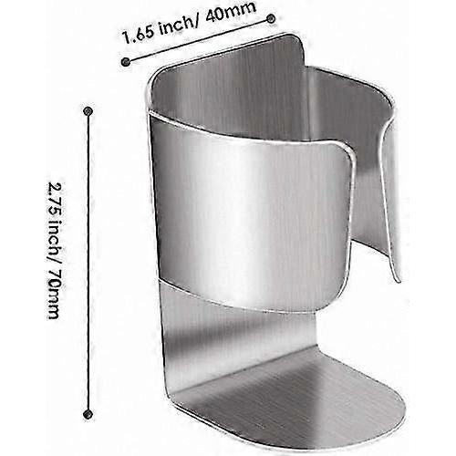 4-Pack Stainless Steel Toothbrush Holders, Self-Adhesive Wall Mounted Bathroom Organizer for Easy Storage