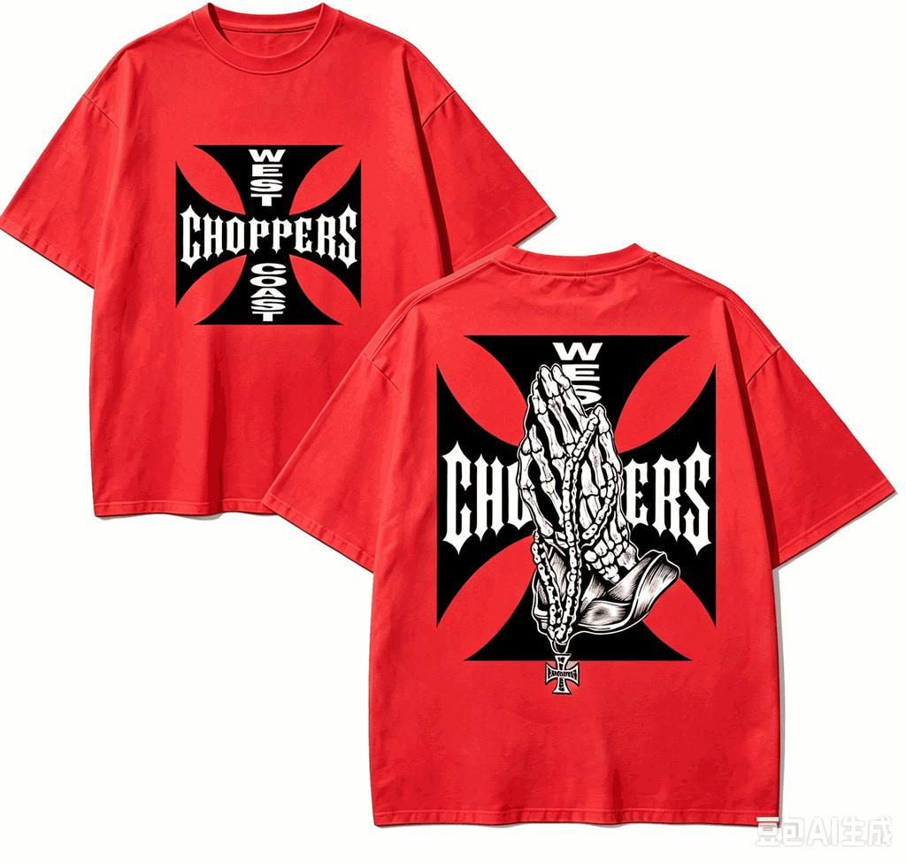 West Coast Choppers Geschenk T-Shirt Herren Damen Harajuku Oversized Unisex Kurzarm Streetwear hohe Qualität Paare heißes Produkt Bequem