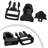 Diving Fin Strap Buckles Black Buckle Dive Fin Flippers Plastic Release