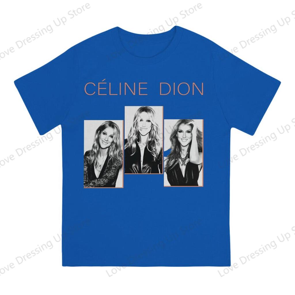 Celine Dion Metal Engraçado Grande Estampado Algodão Unissex Camiseta Manga Curta Camisetas Filme Titanic Tops Hipster