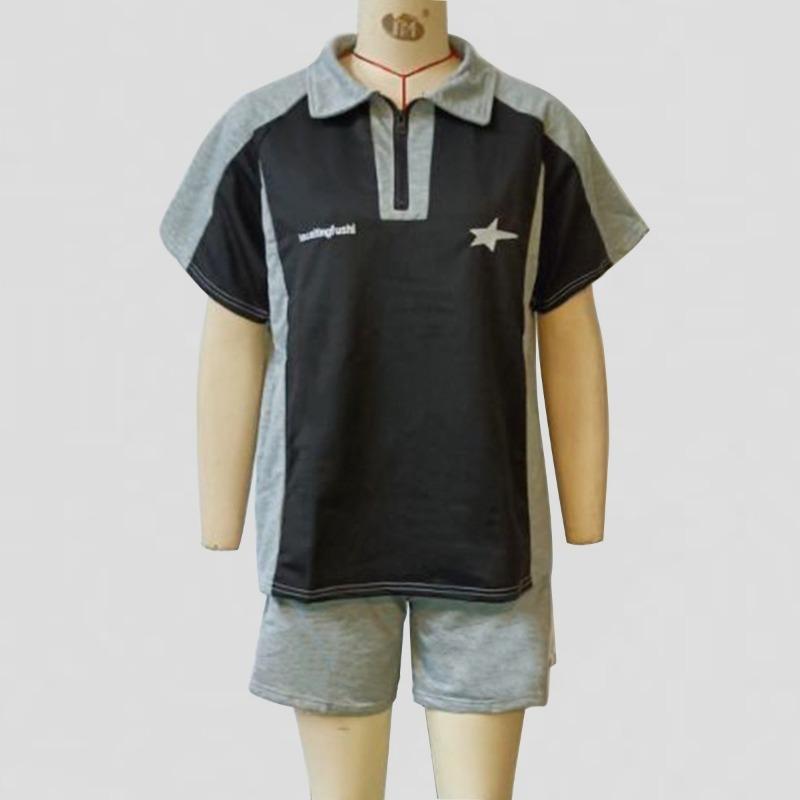 Damen Sommer Sport Easy Freizeit Polo Mit Buchstaben Stickerei Farben Choli Hosen Anzug