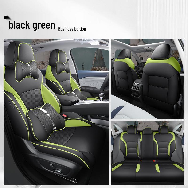 Xingrui Universal Leder Autositzbezug - Vier Jahreszeiten, Vollumfassend, Fünfsitziges Kissen.
