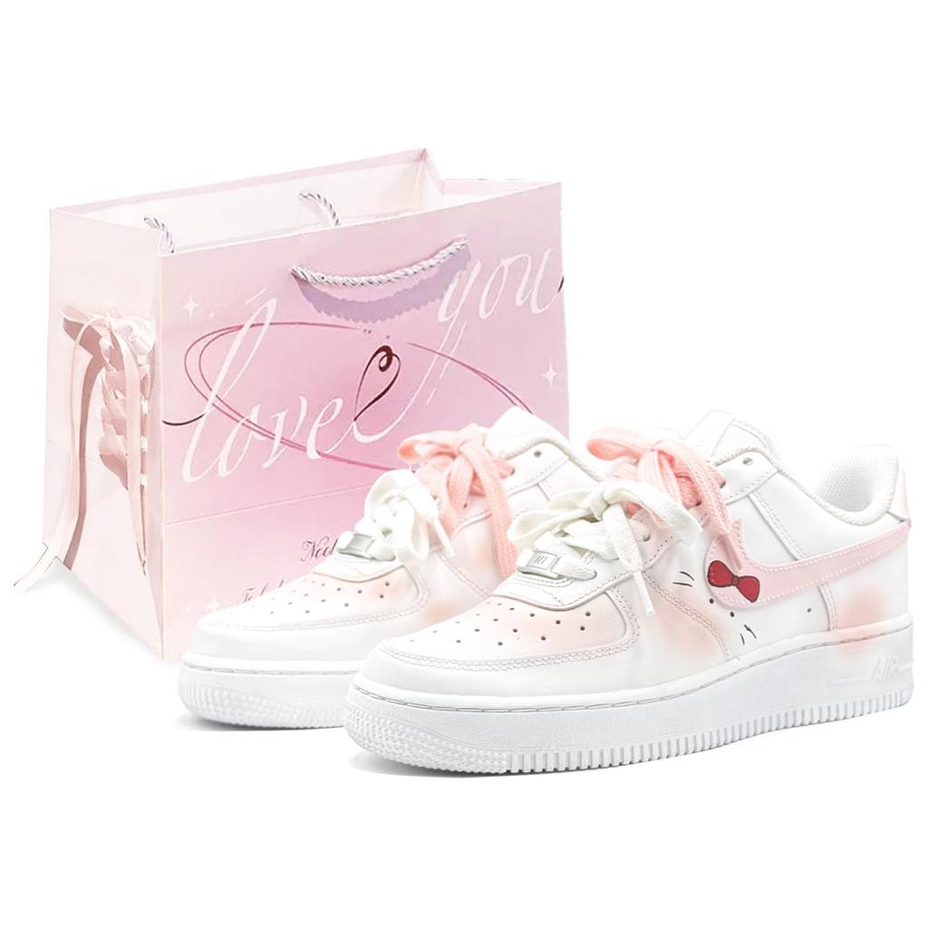 Nike Air Force 1 Slip Resistant Abrasion Resistant Slip Resistant Abrasion Resistant Low top Skateboard Shoes Women's DD8959-100(TeamTwo-S-BOX)