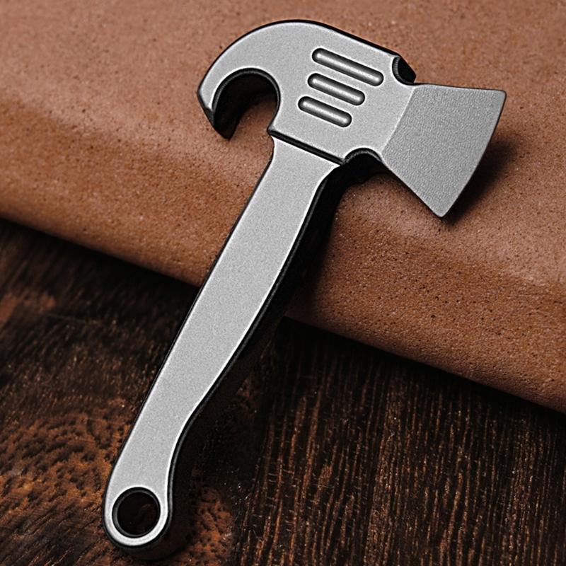 Pocket Prys Bar Tool Titaniums Alloys Keychain Prybar Multitool Bottle Opener Portable MultiTool Small Crowbars Easy Use
