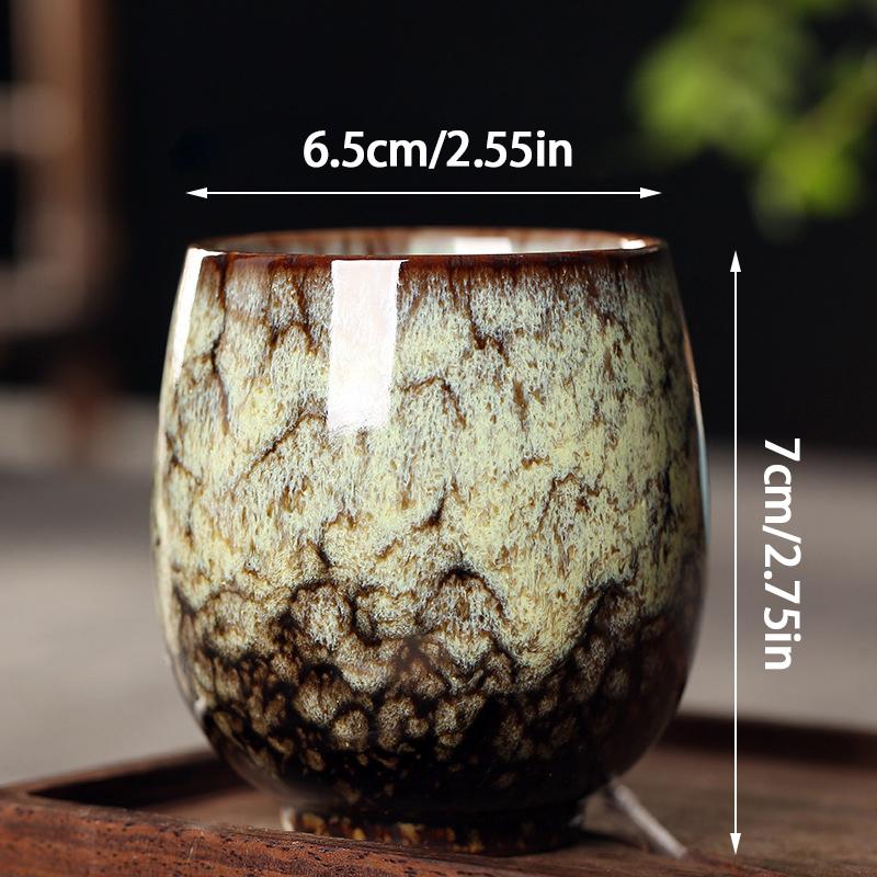 1PC Pottery Drinkware Coffee Cups Chinese Porcelain Kung Fu Tea Cup Ceramic Tea Cups