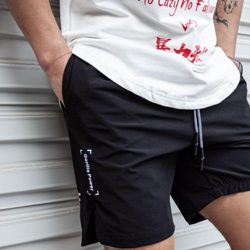 Men Shorts Light Weight Thin Short Pants Running Squat Fitness Shorts Men Gym Wear Quick-drying Drawstring Shorts