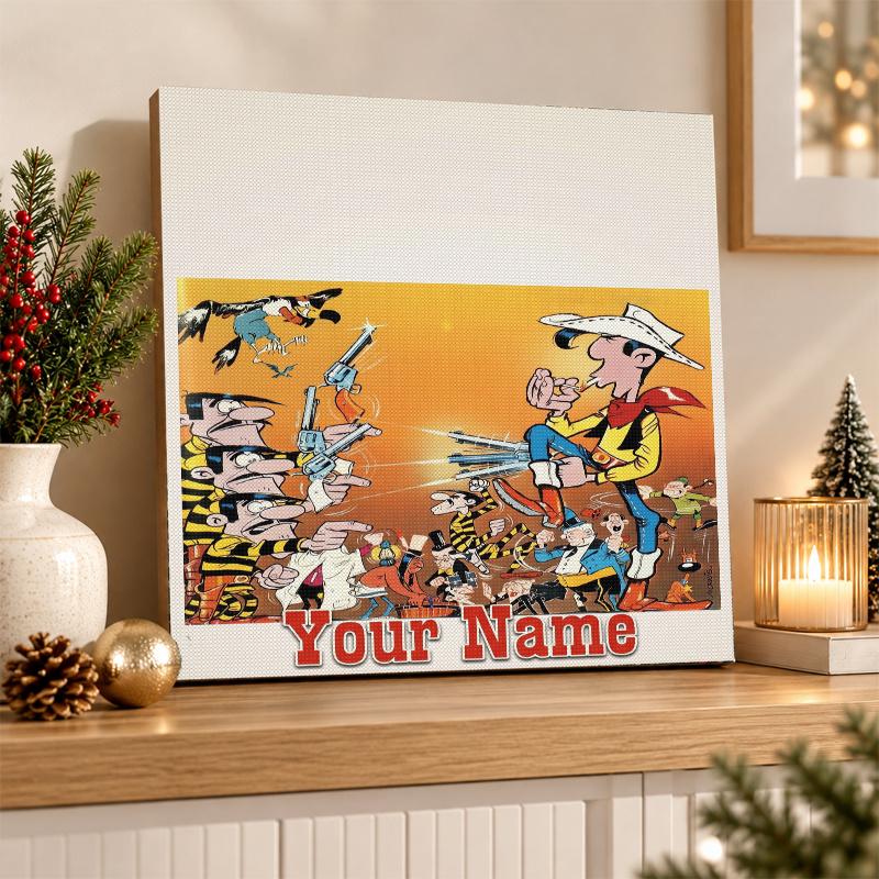 Lucky Luke Custom Name Text 5D Diamond Painting Kit DIY Full Drill Diamond Art Decoration