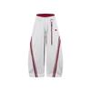 Unisex Streetwear Wide-Leg Cropped Sweatpants With Stripe Patchwork Heart Embroidery Loose Fit Casual Pants Dance Daily