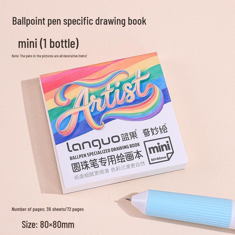 Blue Fruit 60-Color Press-Type Multicolor Ballpoint Pen Set – Ten-Color All-in-One Multifunctional Journal Pen.