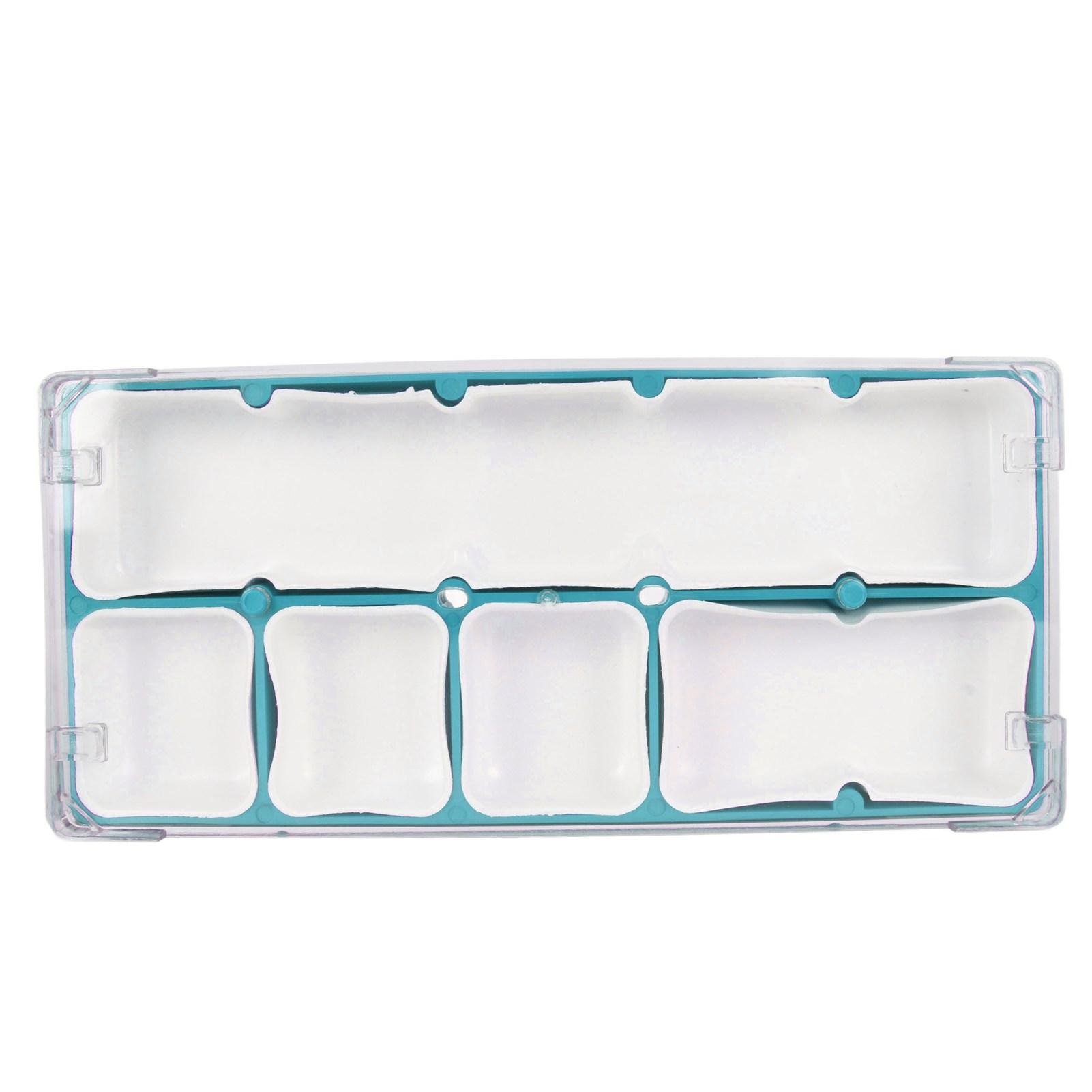 Коробка для хранения часовых деталей Штабелируемая 5 отделений Акриловая резиновая Контейнер для хранения часовых инструментов для ремонтных работ Рукоделия Синяя 1340₽