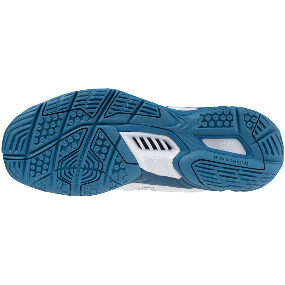 Mizuno Wave Phantom 3 Handball Club Wide Purple x Green x Size 2E Shoes, Activities, Width, Lightweight, Indoor, Men's, Silver, 26.0 cm,