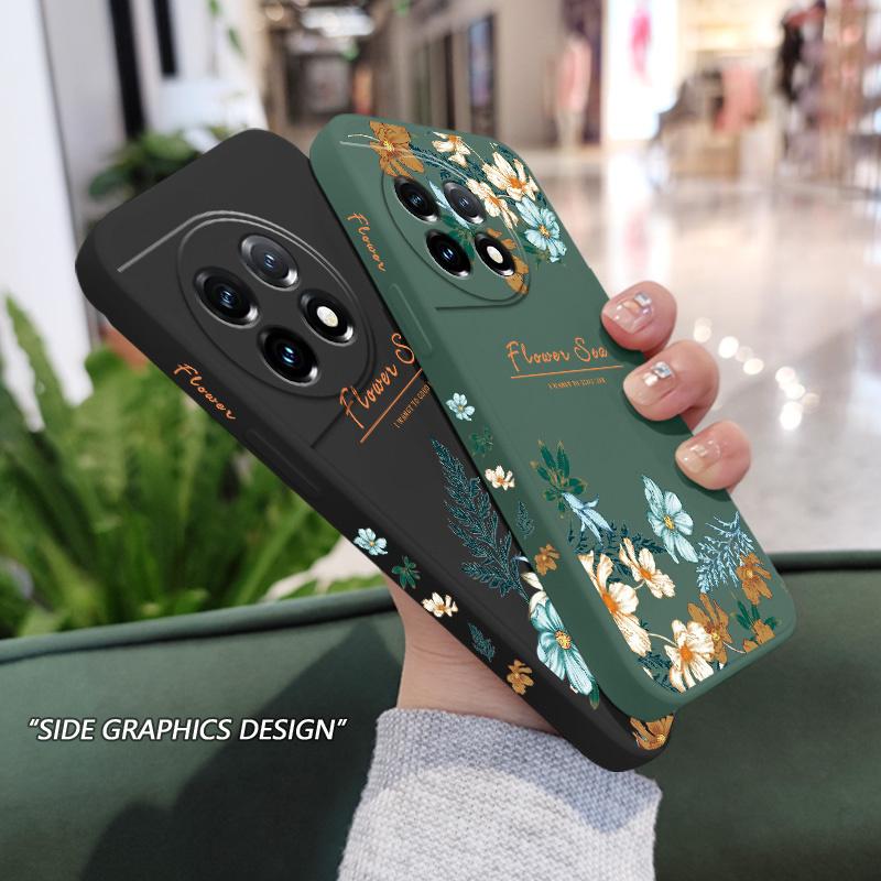 Flourishing Branches Phone Case For Oneplus 12 12R 11 11R 10 10R 10T 9R 9RT 9 8T 8 7 7T Pro 5G Liquid Silicone Cover