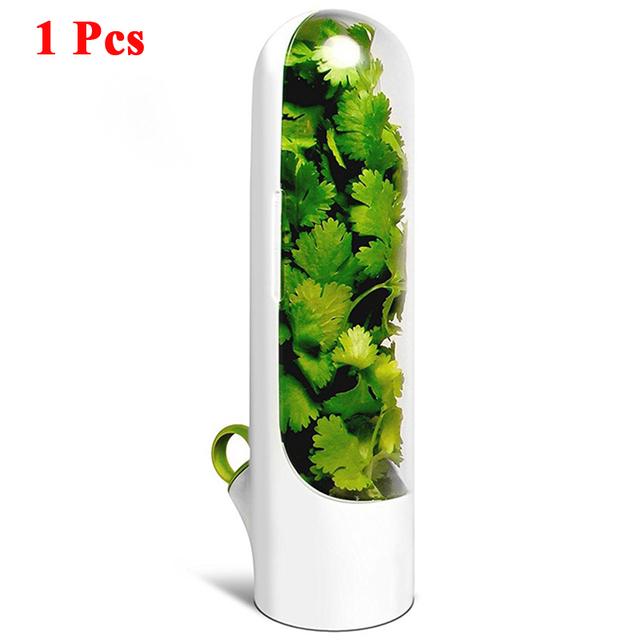 

Контейнер для хранения на кухне Herb Saver Vanilla Preservation Cup для петрушки, мяты, зеленого лука, сохраняющего зелень свежей, герметично закрывается на 3 недели